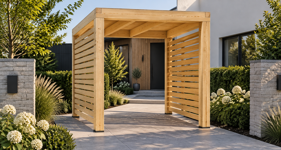 Entrance Portal 2 m in Natural — uncoloured